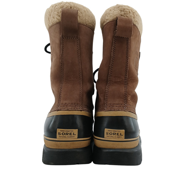 Sorel Men's Caribou Waterproof Wool Insulated Boots Brown Size 11 US NM1000-238 - Picture 6 of 6